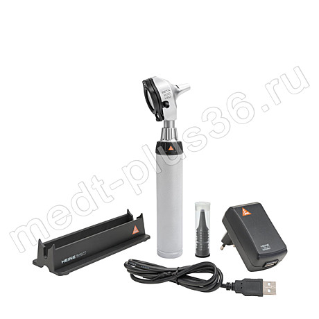 Отоскоп BETA 200 LED с рукояткой перезаряжаемой BETA 4 USB (арт. B-011.28.388) Heine, Германия