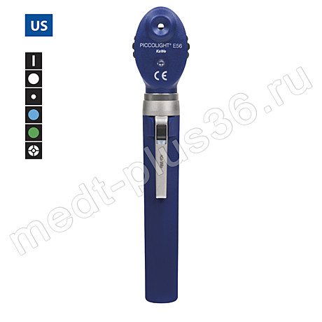 Офтальмоскоп Piccolight Е56, USA-версия, синий фильтр, sky (темно-синий) KaWe, Германия
