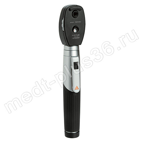 Офтальмоскоп прямой mini 3000 LED с батареечной рукояткой (арт. D-008.71.120) Heine, Германия